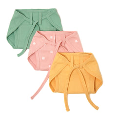 Cotton Jersey Nappies Assorted Colors [Set - 2] Pack 3