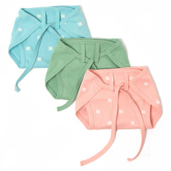 Cotton Jersey Nappies Assorted Colors [Set - 3] Pack 3