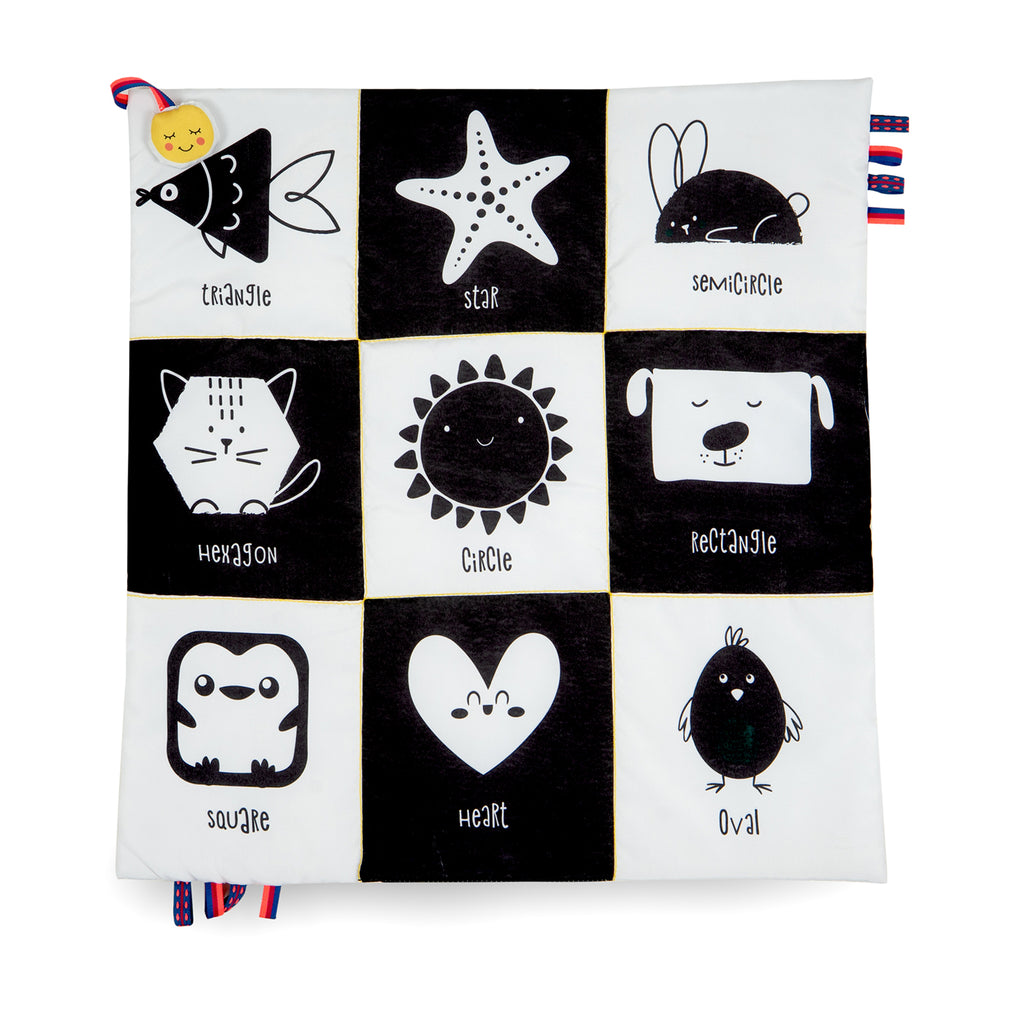 High Contrast Baby Cloth Mat / Play Mat - Shapes