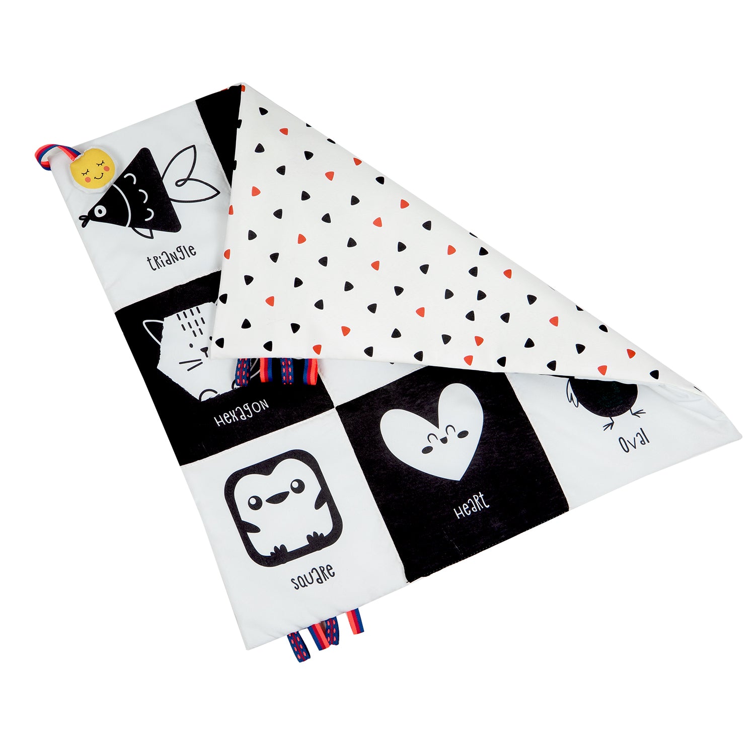 High Contrast Baby Cloth Mat / Play Mat - Shapes
