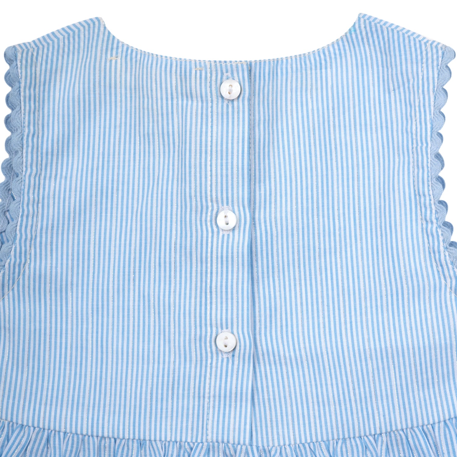 Baby Frock Bloomer Set | Blue Stripes