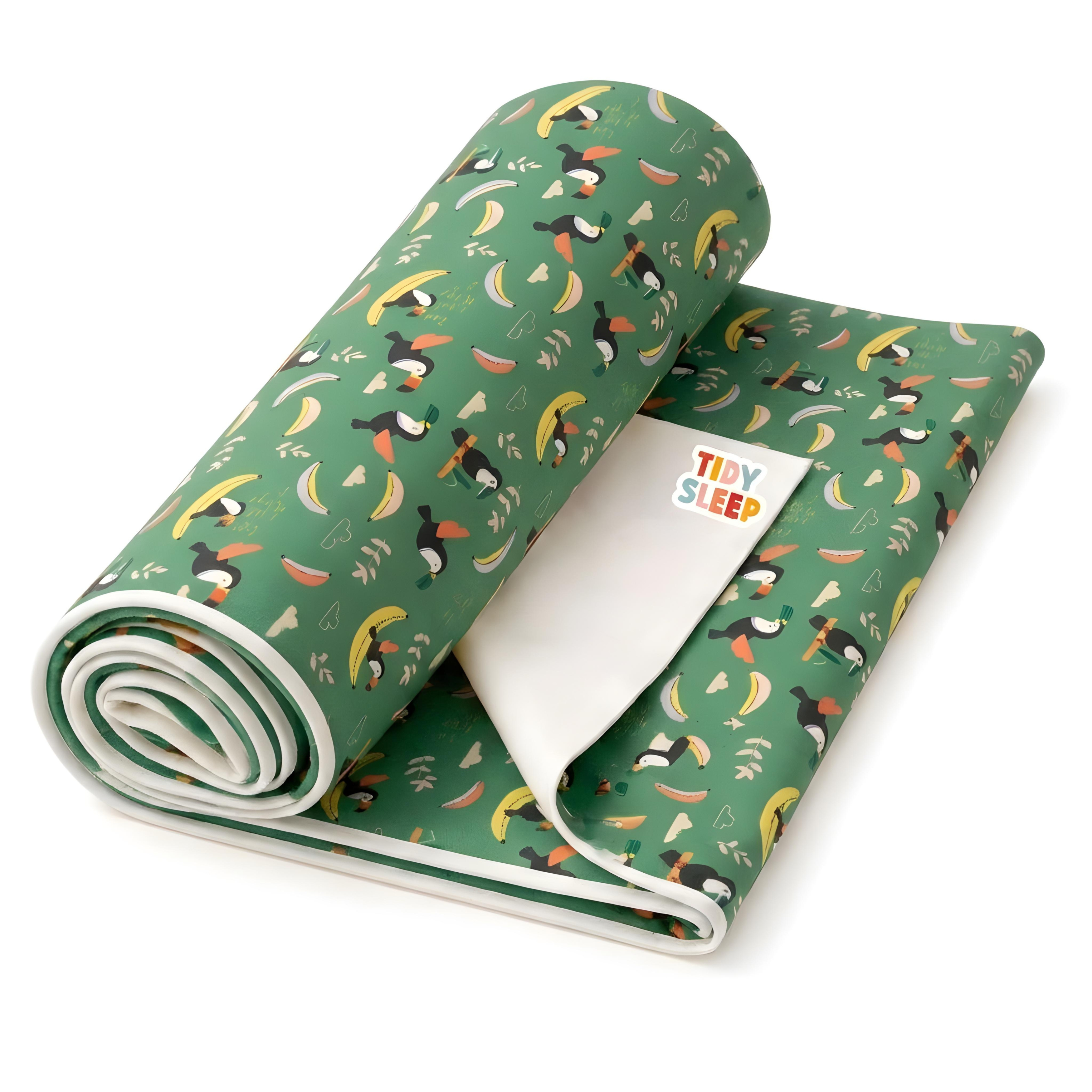 Printed Waterproof Dry Sheet - Tropical Toucan