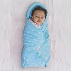 Baby Pod Wrapper - Blue Polka