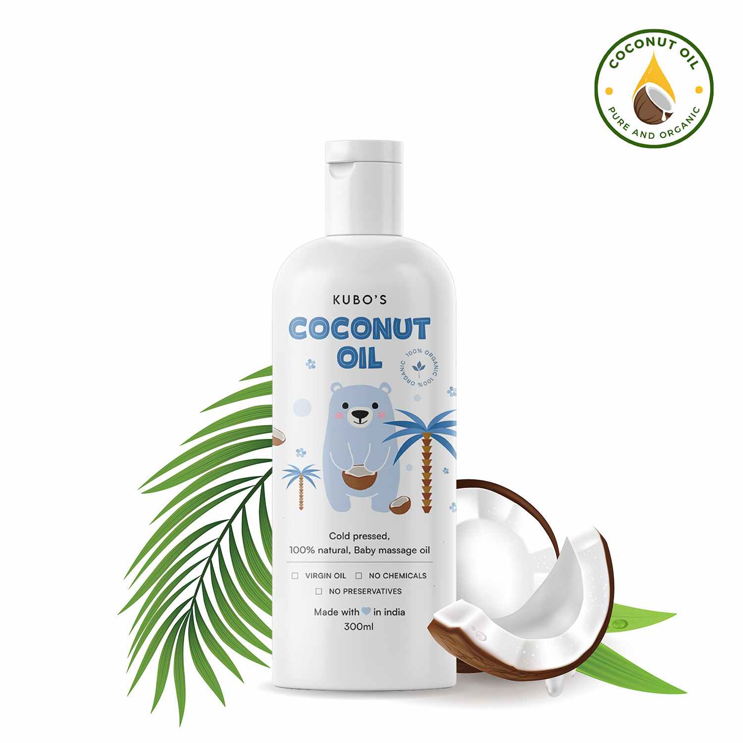 Kubo's Coconut Massage Oil (300ml)