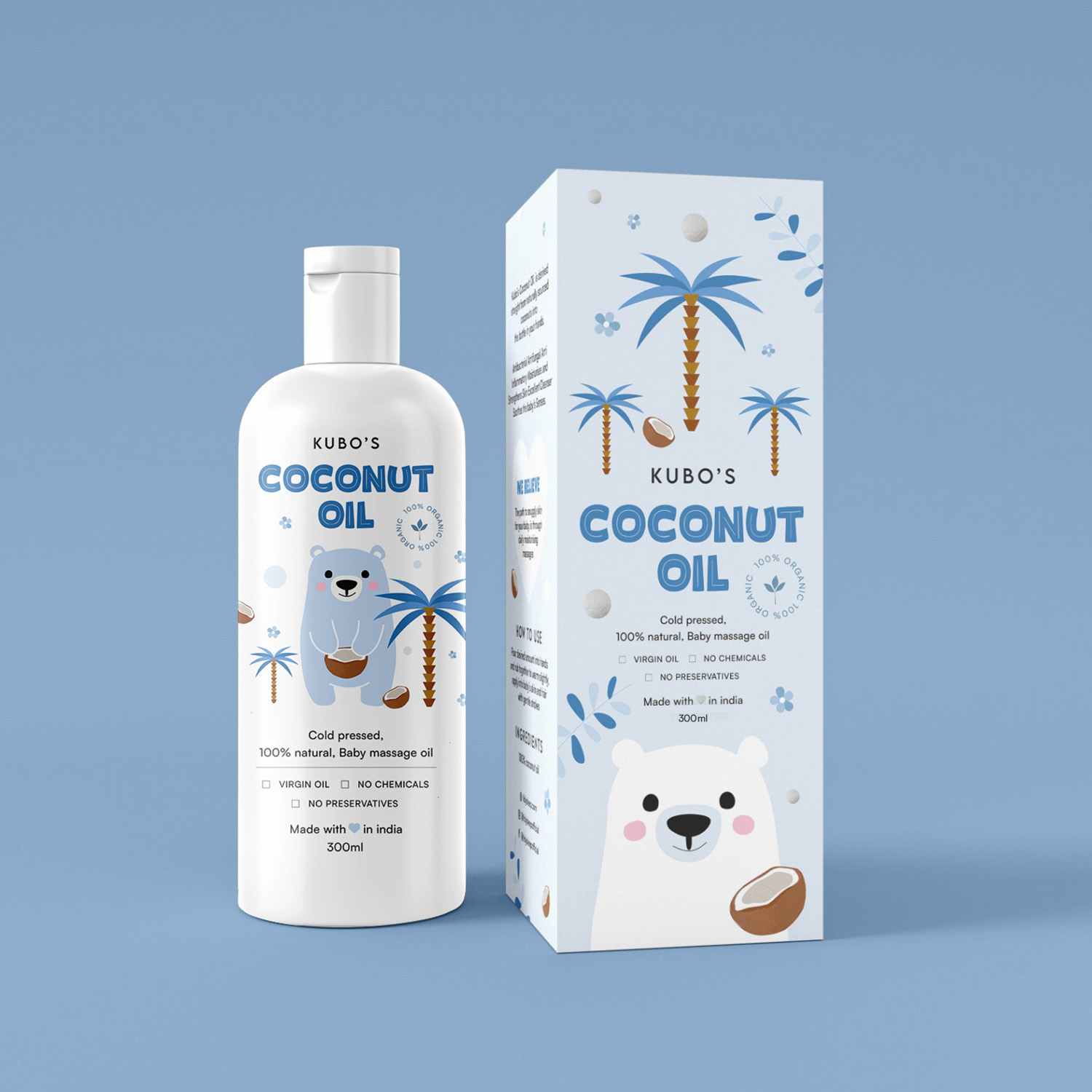 Kubo's Coconut Massage Oil (300ml)