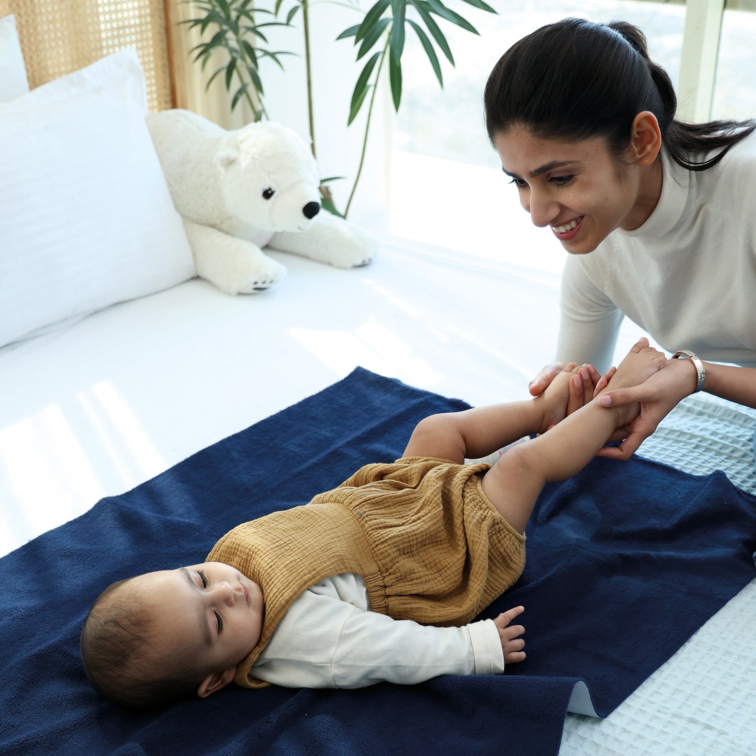 Waterproof Dry Sheet - Baby Blue Pack 2