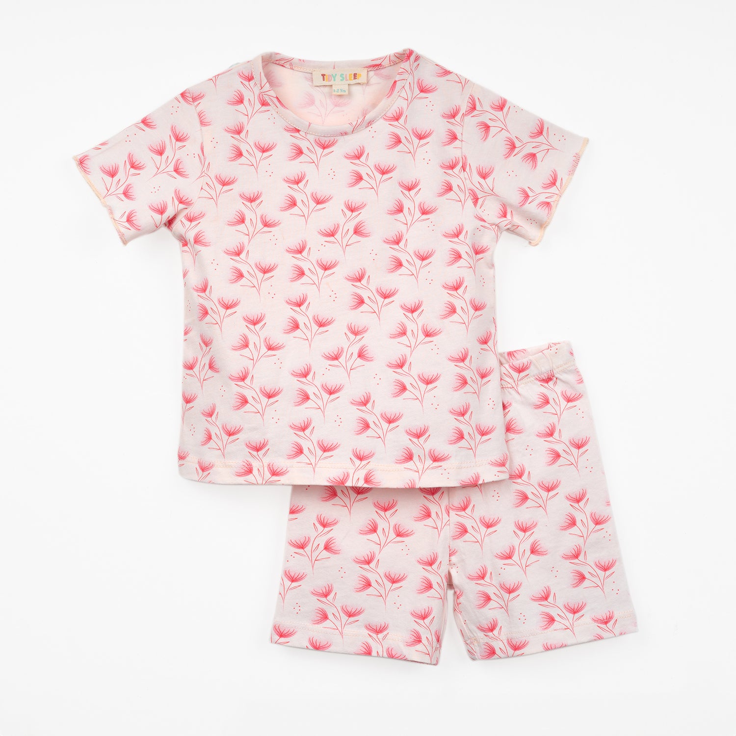 Ivory Blossom Muah Night Suit with Shorts