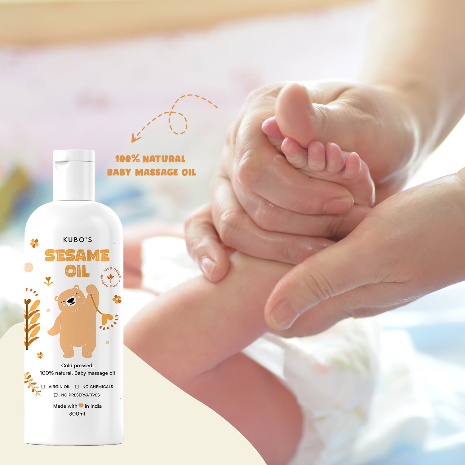 Kubo's Sesame Massage Oil (300ml)