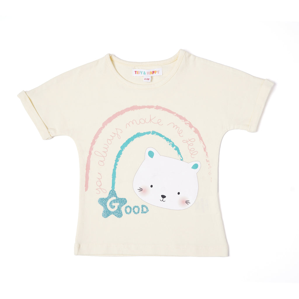 T-Shirt with Pajama Set - Hello Cutie