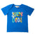 Tidy Sleep Super Dude - Half Sleeved Cotton T-Shirt Blue