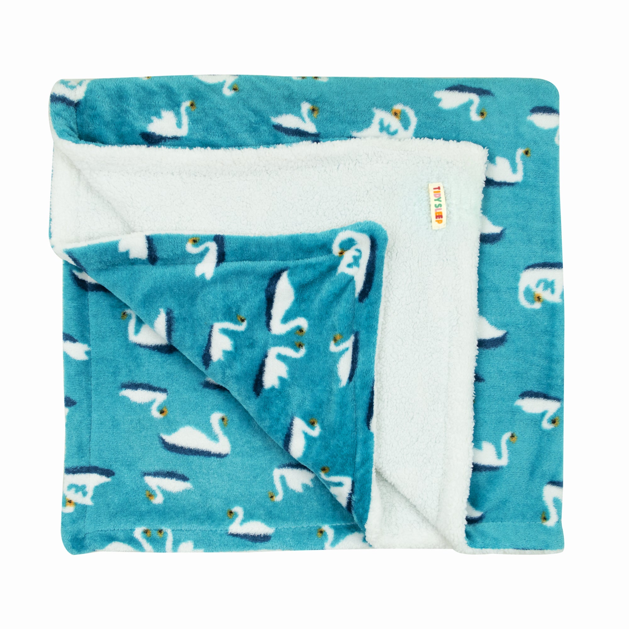 Tidy Sleep Mink Fleece Double Layered Blanket -Blue 90*100 cm
