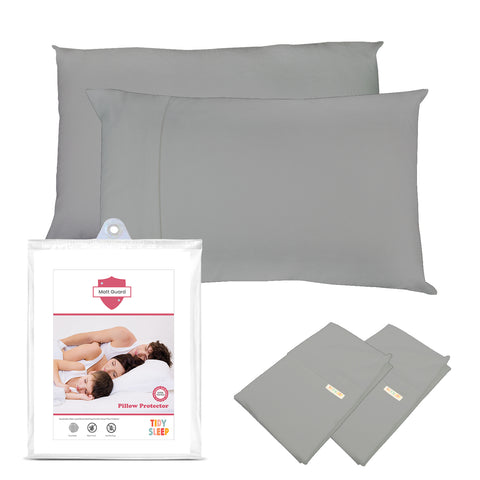 Cotton Waterproof and Dustproof Pillow Protector Pack of 2