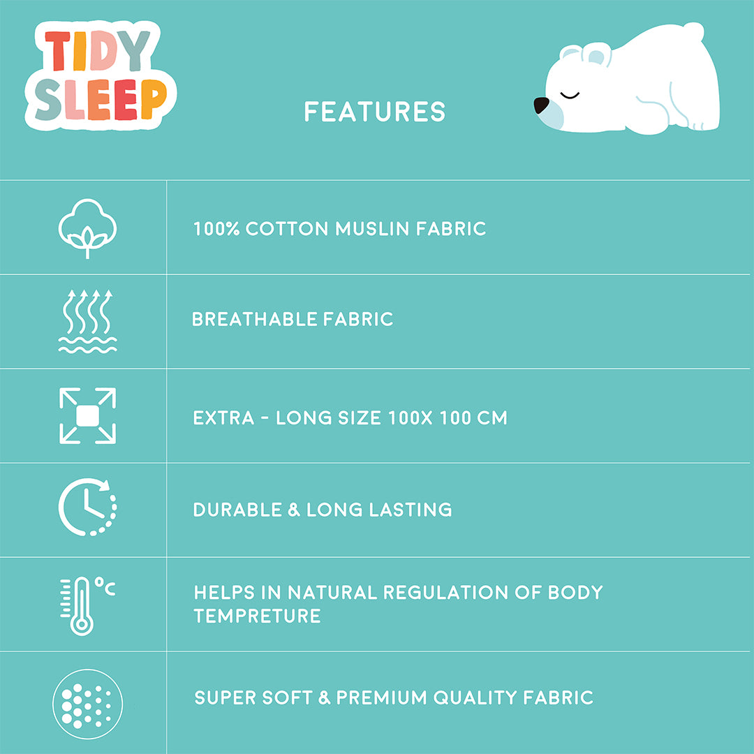 Little Dino - Cotton Muslin Swaddle - Pack of 3