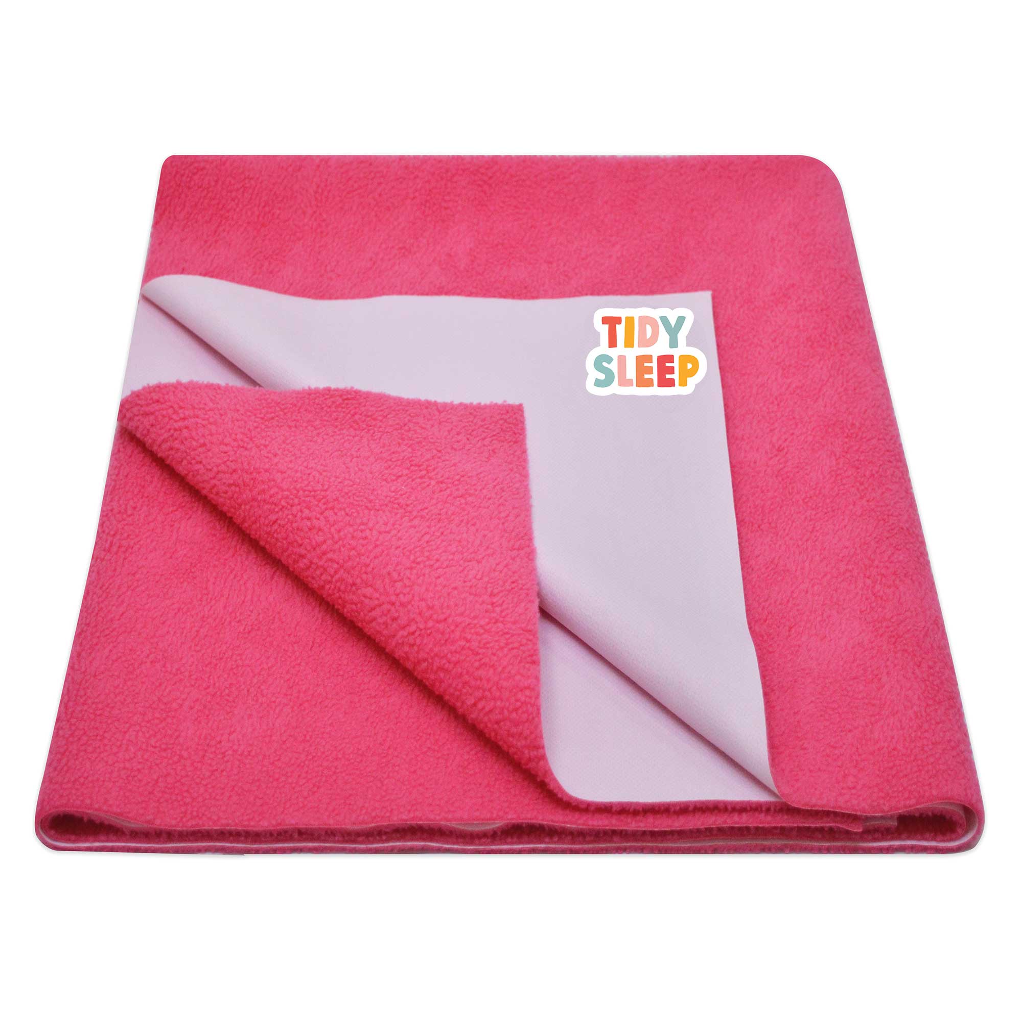 Waterproof Baby Bed Protector Dry Sheet For New Born Babies Dark Pink
