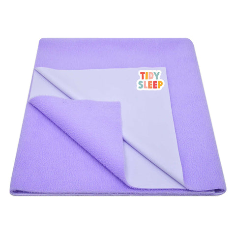 Tidy Sleep Waterproof Baby Bed Protector Dry Sheet for New Born Babies, Lilac