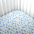 Tidy Sleep Organic Fitted Cot Sheet - Rain Drops Blue